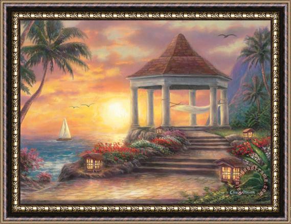 Chuck Pinson Sunset Overlook Framed Painting