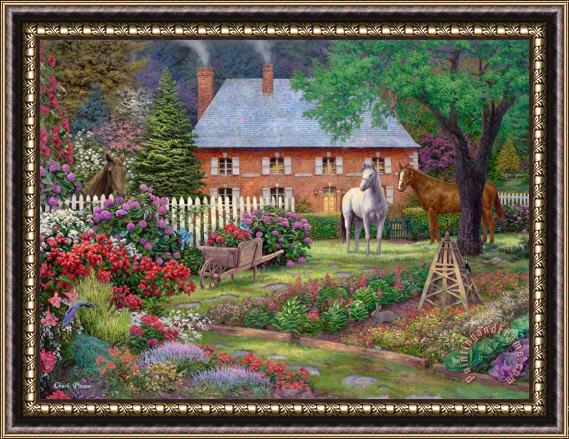Chuck Pinson The Sweet Garden Framed Painting