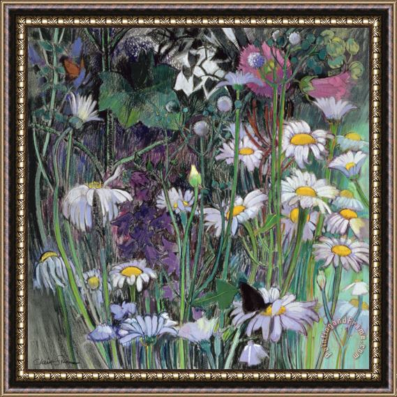 Claire Spencer The White Garden Framed Painting