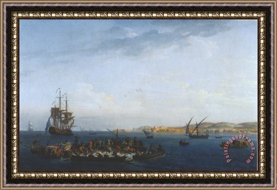 Claude Joseph Vernet View of The Gulf of Bandol Fishing for Tuna Framed Print