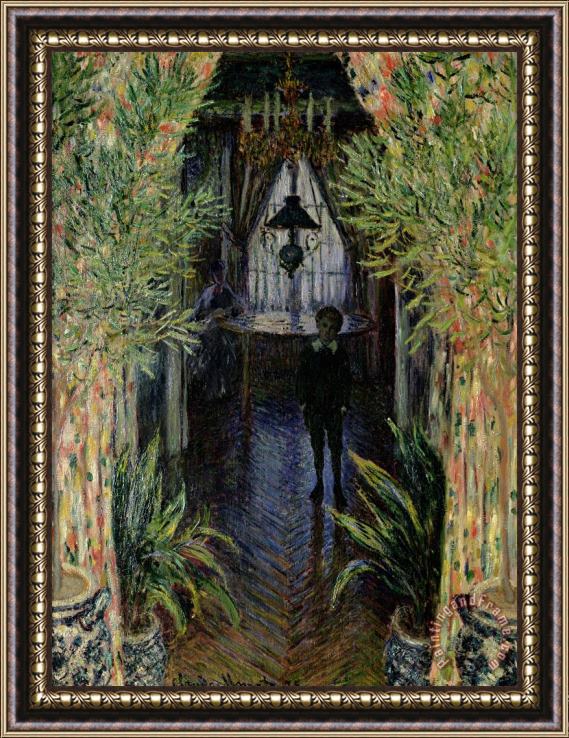Claude Monet Corner of a Flat at Argenteuil Framed Painting