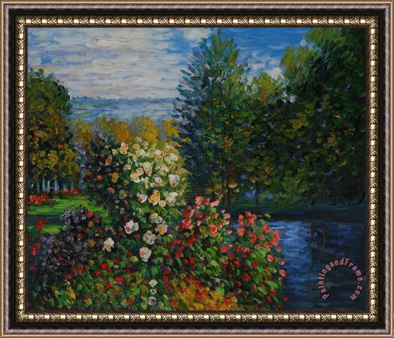 Claude Monet Corner Of The Garden At Montgeron Framed Print