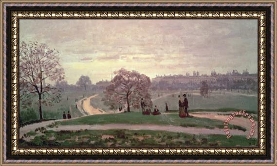 Claude Monet Hyde Park Framed Painting