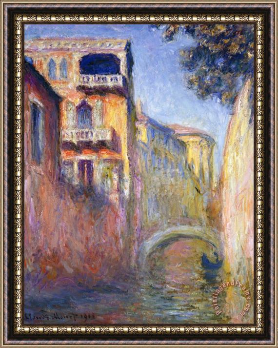 Claude Monet Le Rio De La Salute Framed Painting