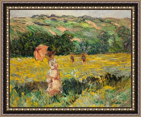 Claude Monet Limetz Meadow Framed Painting
