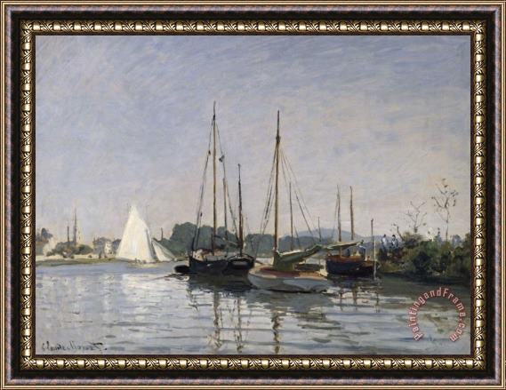 Claude Monet Pleasure Boats Argenteuil Framed Print