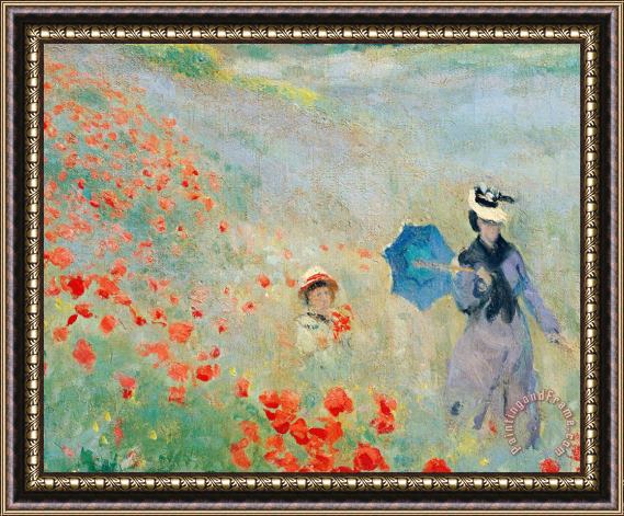 Claude Monet Poppies At Argenteuil Framed Print