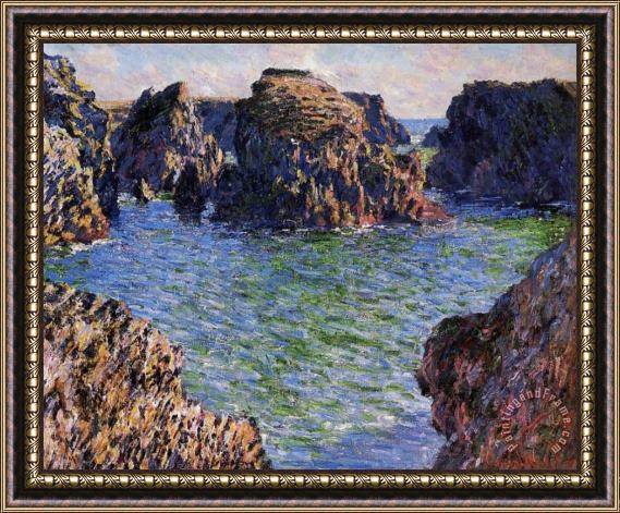 Claude Monet Port Goulphar Belle Ile Brittany Framed Print