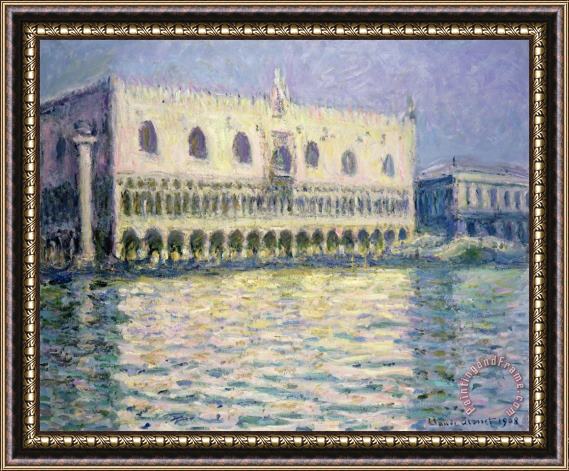 Claude Monet The Ducal Palace Framed Print