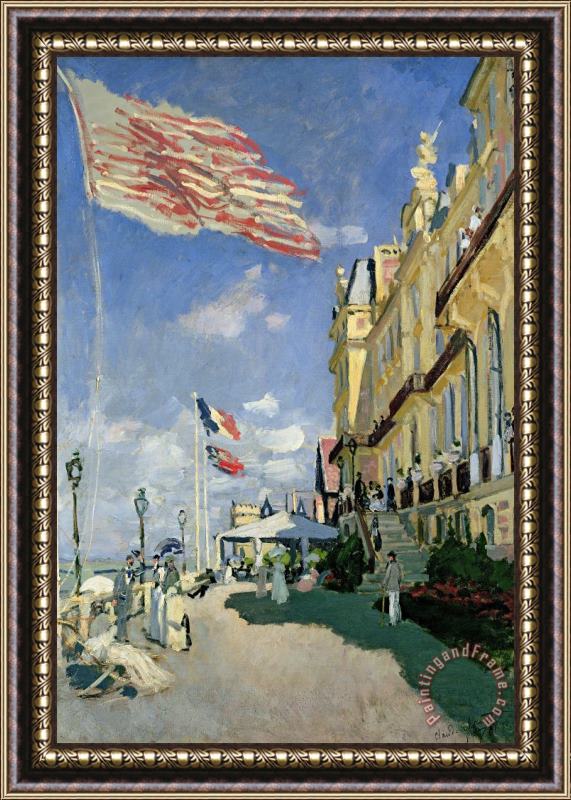 Claude Monet The Hotel des Roches Noires at Trouville Framed Print