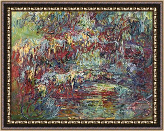 Claude Monet The Japanese Bridge At Giverny Framed Print