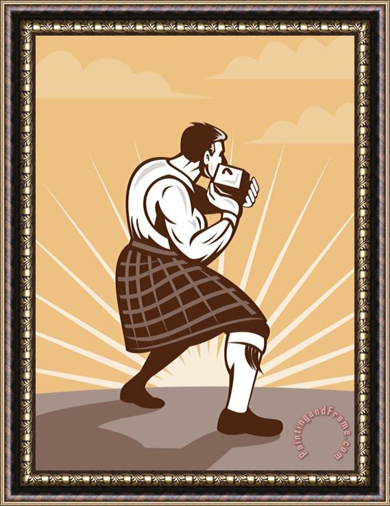 Collection 10 Scottish Games Framed Painting