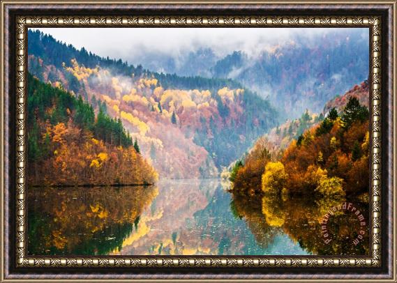Collection 12 Autumn Lake Framed Print