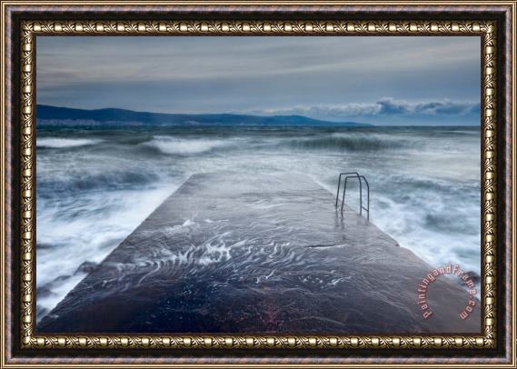 Collection 12 Raging Sea Framed Painting