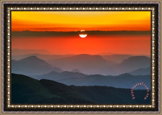 Collection 12 Sunset in Balkans Framed Print