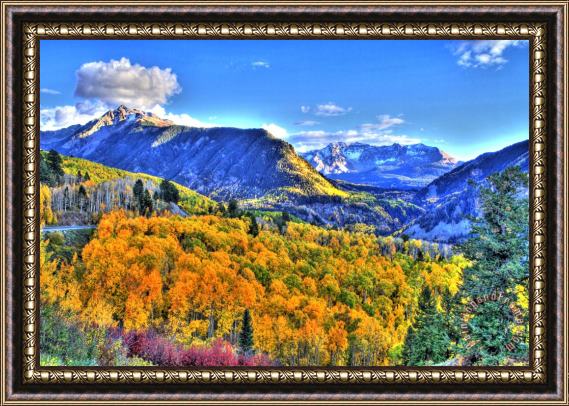Collection 14 Autumn Highway Framed Painting