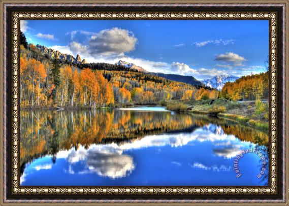 Collection 14 Autumn Lake Framed Painting