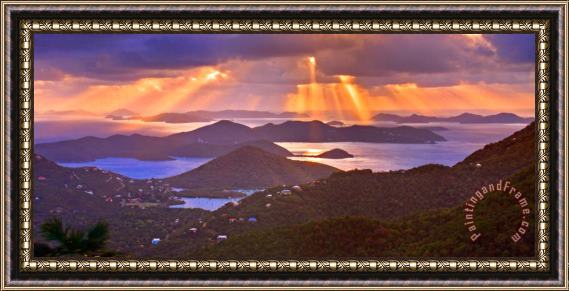 Collection 14 Island Rays Framed Print