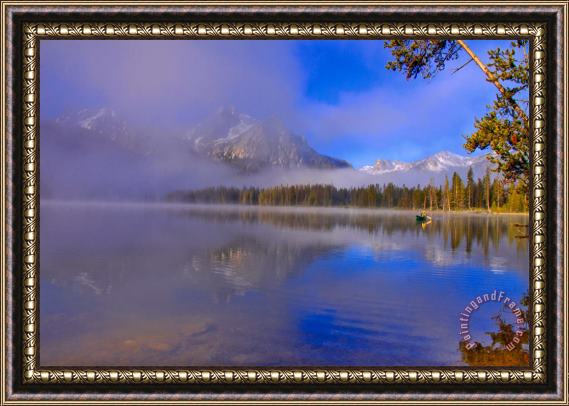 Collection 14 Misty Morning on a Canoe Framed Painting