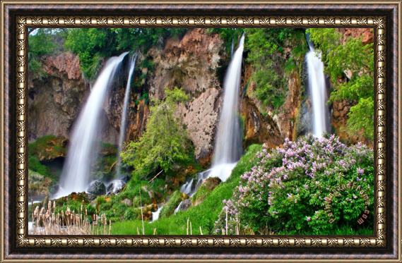 Collection 14 Triple Falls Framed Painting