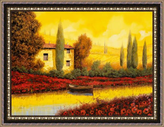 Collection 7 Al Tramonto Sul Fiume Framed Painting