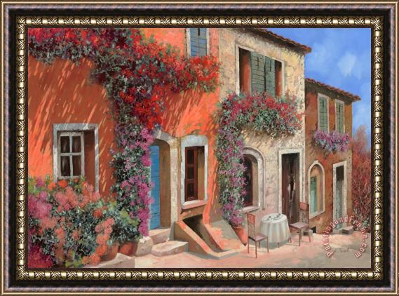 Collection 7 Caffe Sulla Discesa Framed Painting
