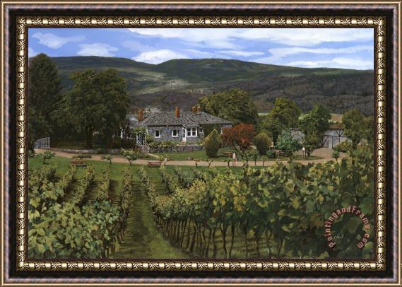 Collection 7 Hawthorn vineyard in British Columbia-Canada Framed Print