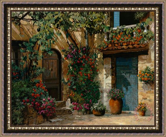 Collection 7 Il Giardino Francese Framed Painting