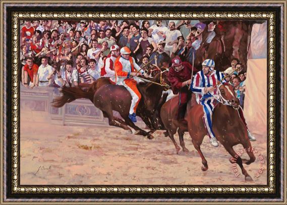 Collection 7 La Corsa Del Palio Framed Print
