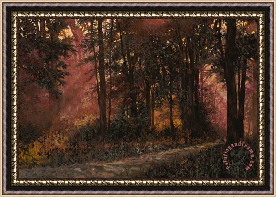 Collection 7 Luci Nel Bosco Framed Painting
