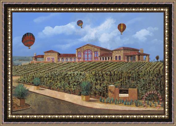 Collection 7 Monte de Oro and the air balloons Framed Painting
