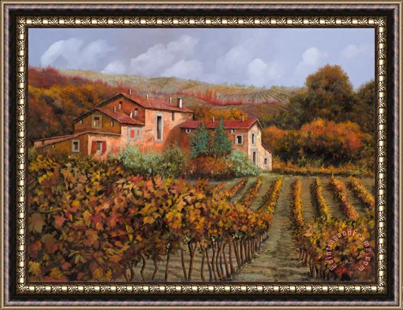 Collection 7 tra le vigne a Montalcino Framed Painting