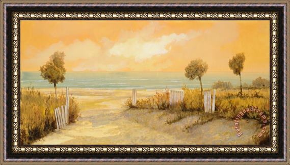 Collection 7 Verso La Spiaggia Framed Painting