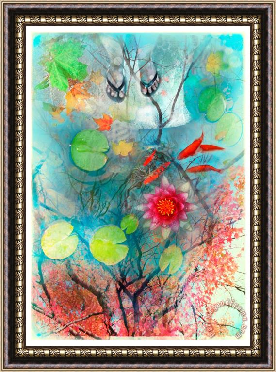 Collection 8 Autumn floating Framed Print