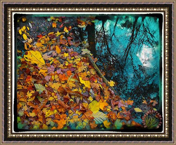 Collection 8 Autumn reflection Framed Painting