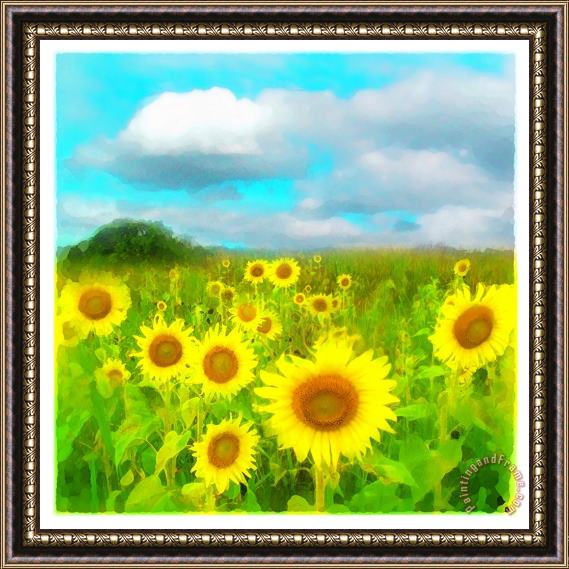 Collection 8 Clouds today Framed Painting