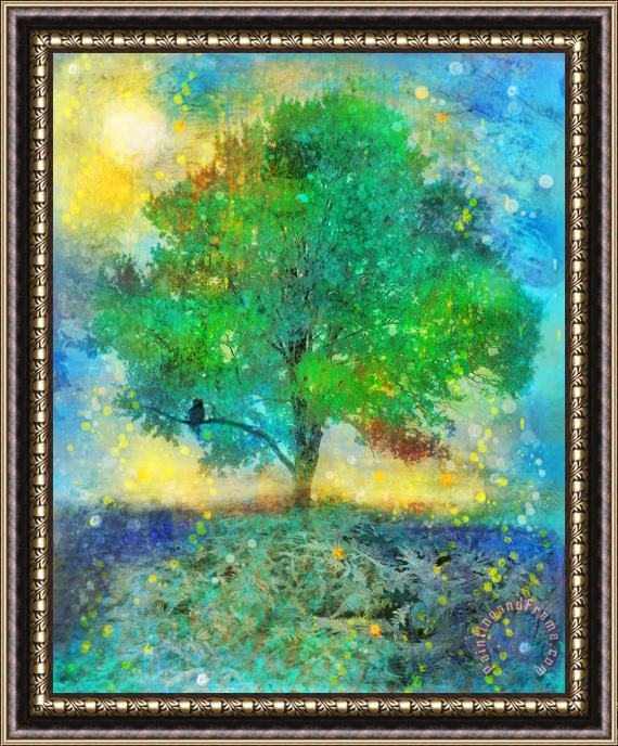 Collection 8 Firefly summer nights Framed Painting
