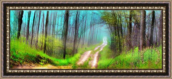 Collection 8 Spring green Framed Print