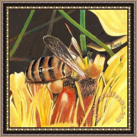 Collection Bee Flower Framed Painting