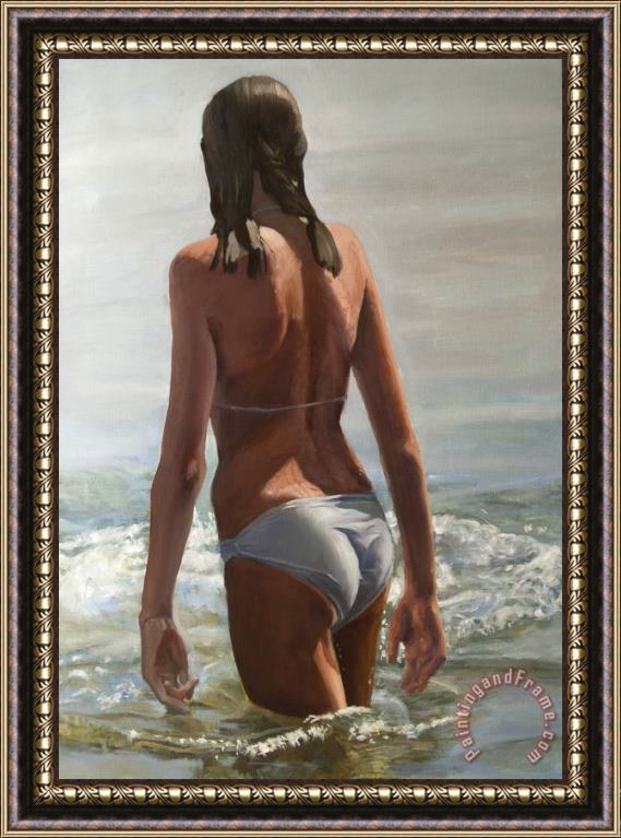 Collection Swim Backview Framed Painting
