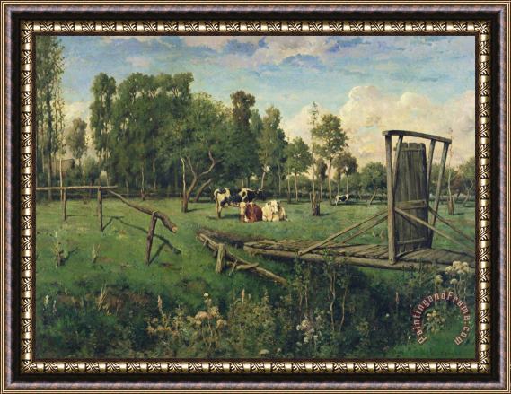 Constant-Emile Troyon A Pasture in Normandy Framed Print