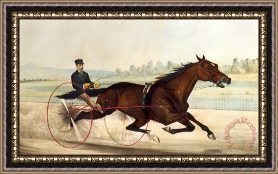 Currier and Ives The King Of The Turf Framed Painting