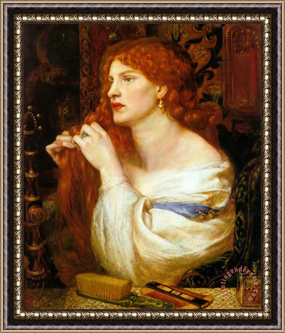 Dante Gabriel Rossetti Fazio's Mistress Framed Painting