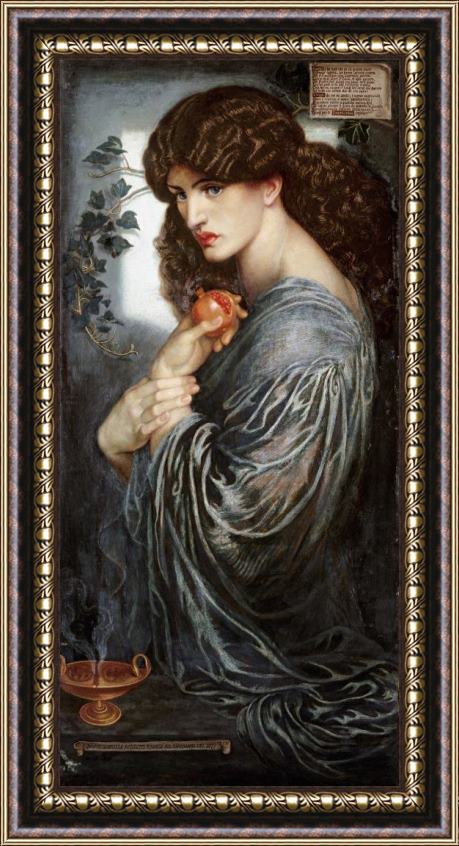 Dante Gabriel Rossetti Proserpine, 1874 Framed Painting