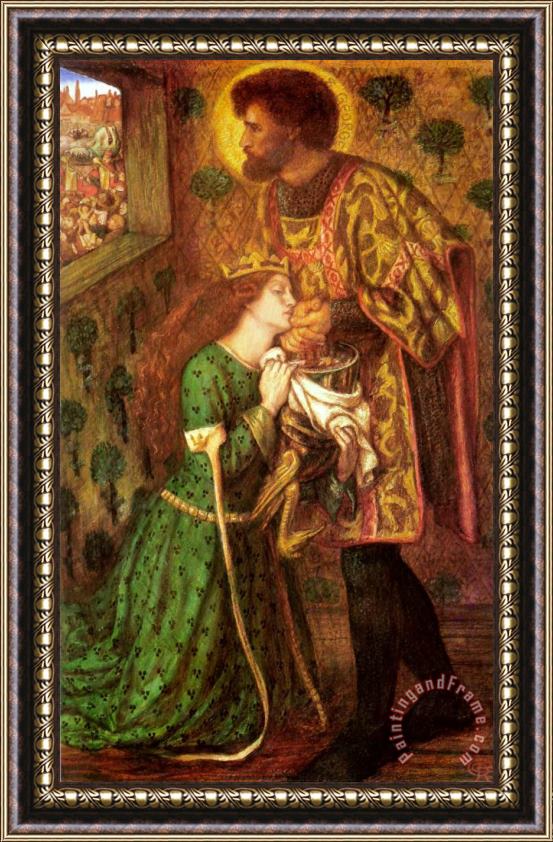 Dante Gabriel Rossetti Saint George And The Princess Sabra Framed Print