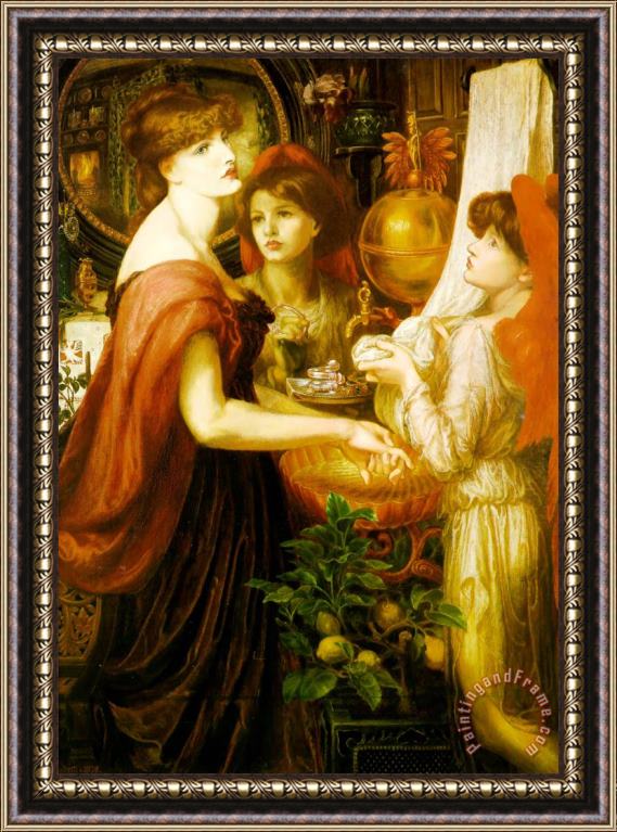 Dante Gabriel Rossetti The Beautiful Hand Framed Painting
