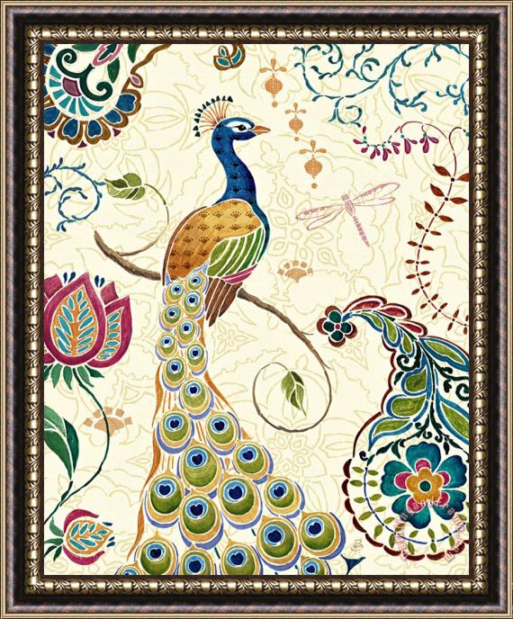 Daphne Brissonnet Peacock Fantasy II Framed Print