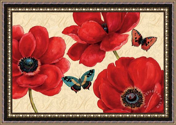 Daphne Brissonnet Petals And Wings on Beige I Framed Painting