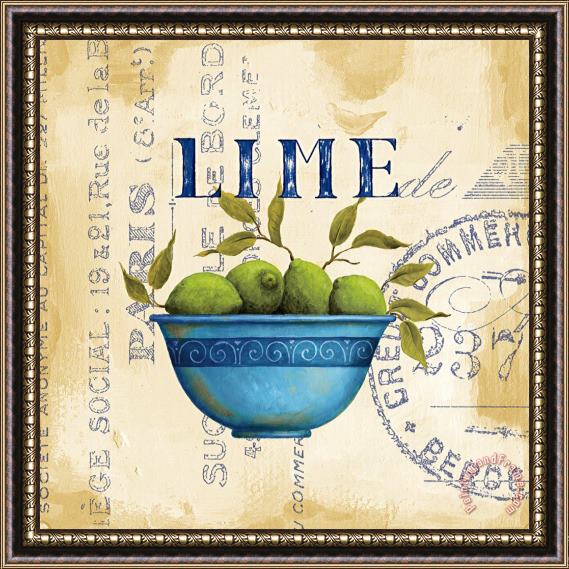 Daphne Brissonnet Zest of Limes Framed Painting