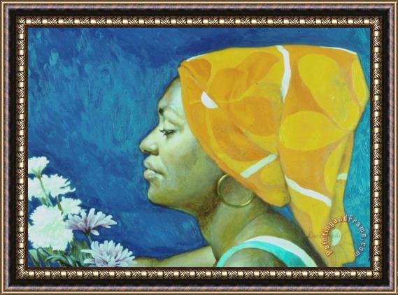 David Hardy Our Lady of Flowers Framed Painting
